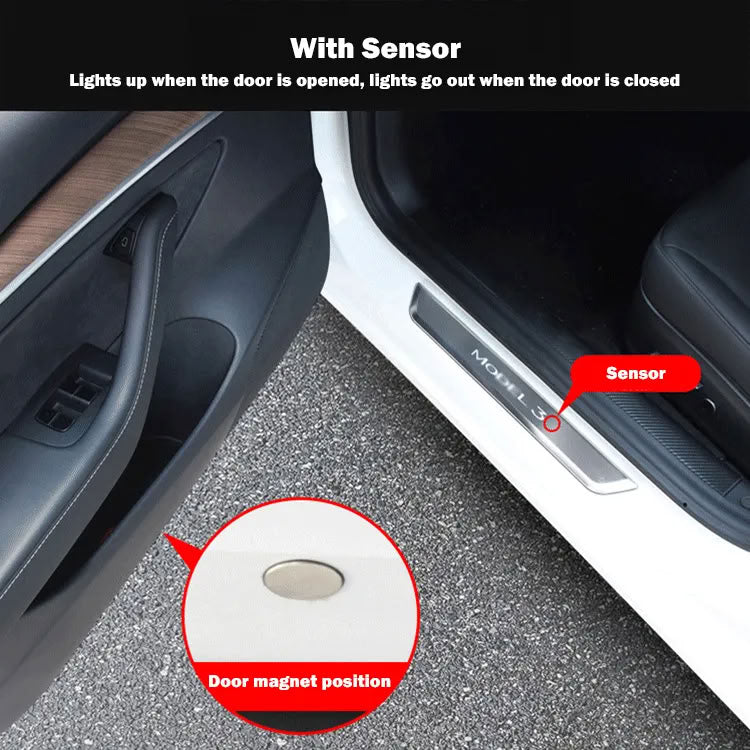 Tesla Model 3/Y Illuminated Door Sills
