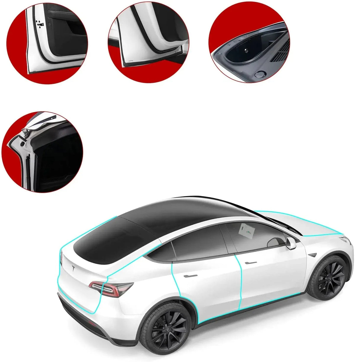 Tesla Model 3/Y Wind Noise Reduction Kit Gen 2