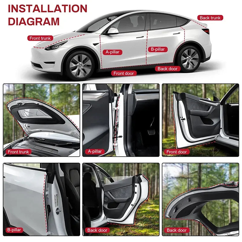 Tesla Model 3/Y Wind Noise Reduction Kit Gen 2