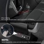Rear Central Control Air Outlet Expansion Dock for Tesla Model 3/Y