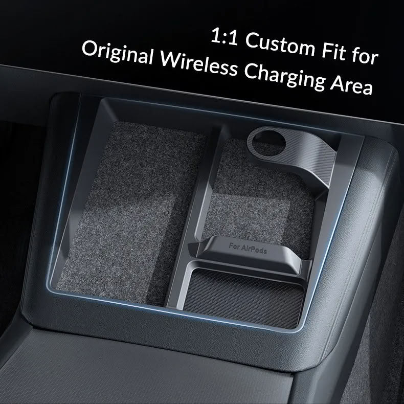 Tesla Model Y Juniper / Model 3 Highland 3-in-1 Wireless Charging Anti-Slip Organizer