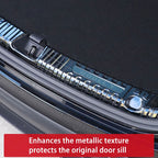 Trunk Guard Plate for Tesla Model 3/Y – Stainless Steel, Black Titanium Coating