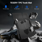 Trunk Mat With Backrest Mat for Tesla Model 3 Highland