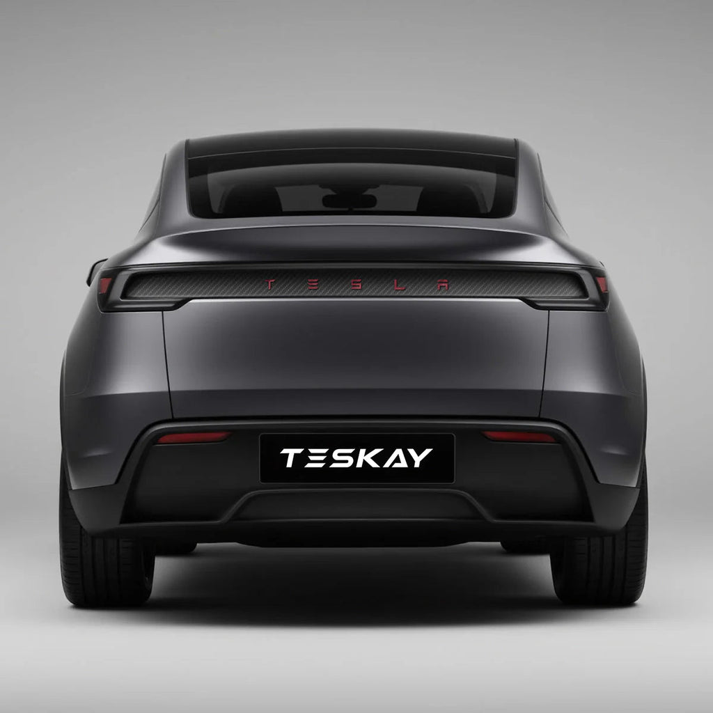 Trunk Tailgate Applique for Tesla Model Y Juniper - Real Dry Molded Carbon Fiber