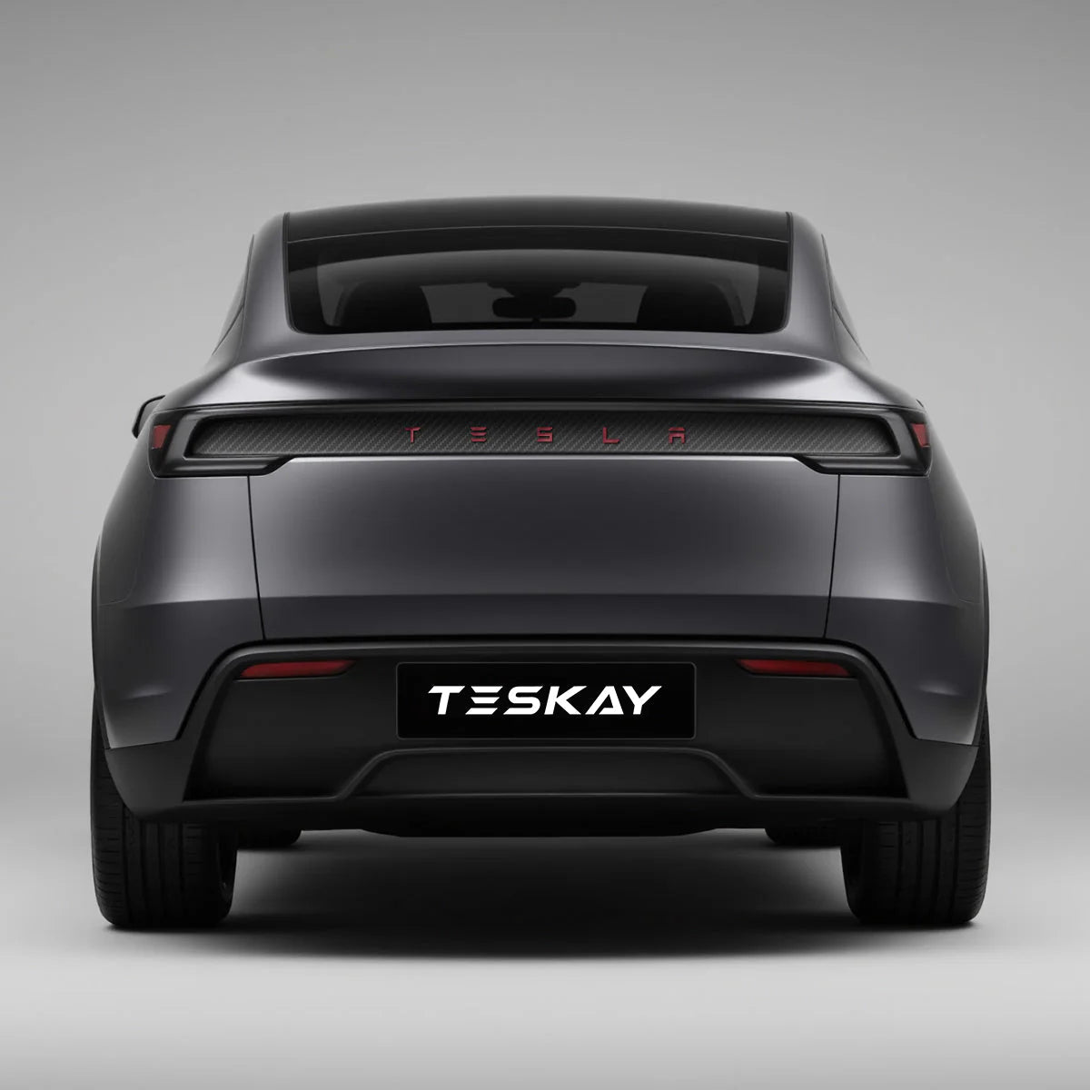 Trunk Tailgate Applique for Tesla Model Y Juniper - Real Dry Molded Carbon Fiber