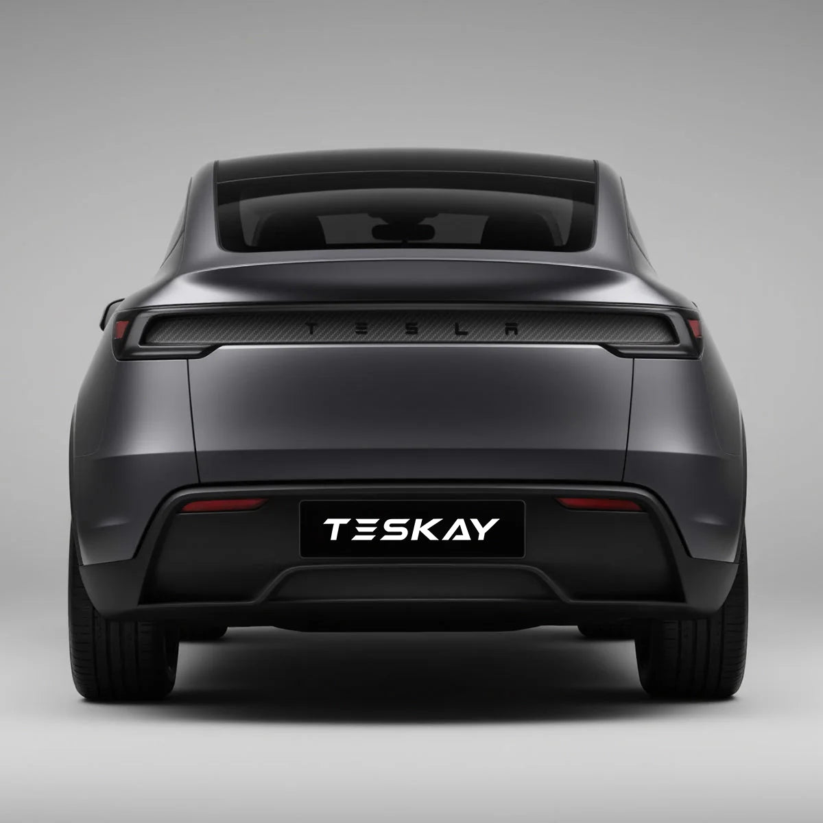 Trunk Tailgate Applique for Tesla Model Y Juniper - Real Dry Molded Carbon Fiber