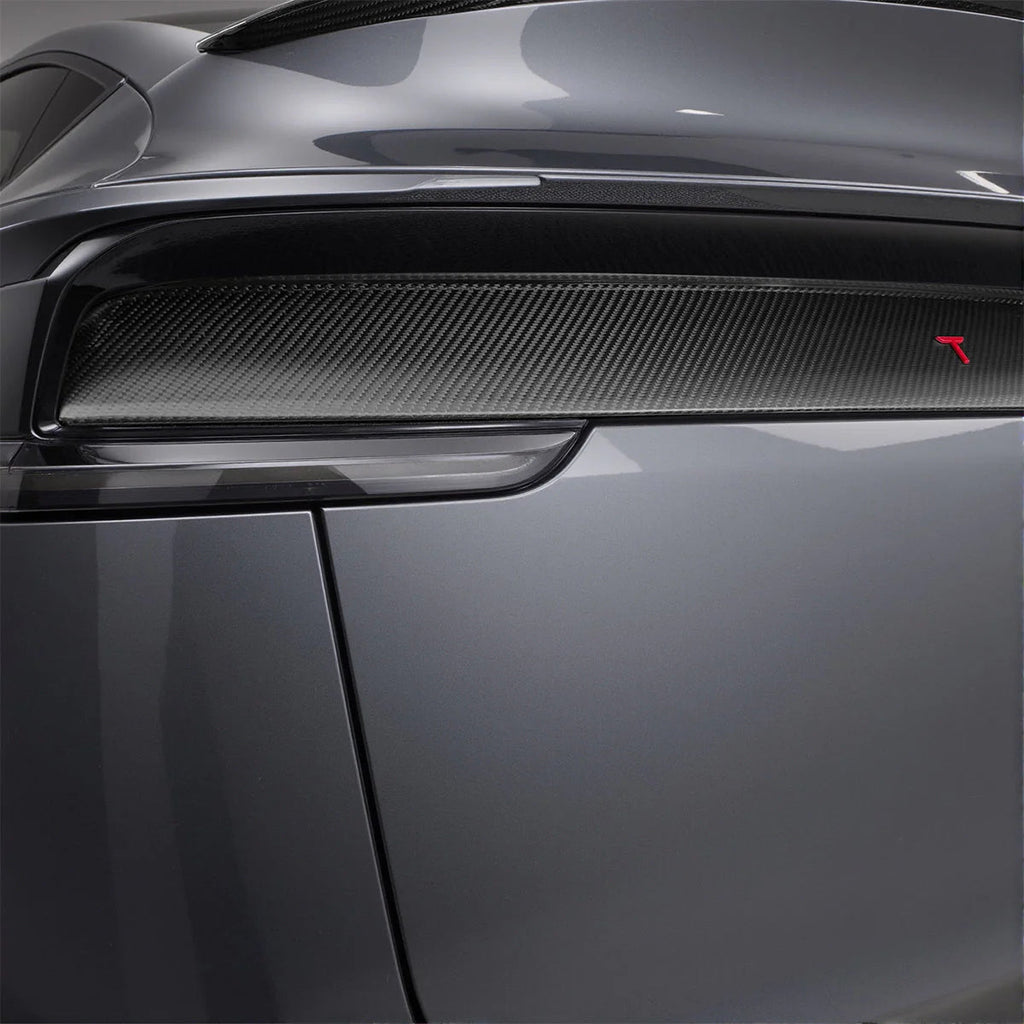 Trunk Tailgate Applique for Tesla Model Y Juniper - Real Dry Molded Carbon Fiber