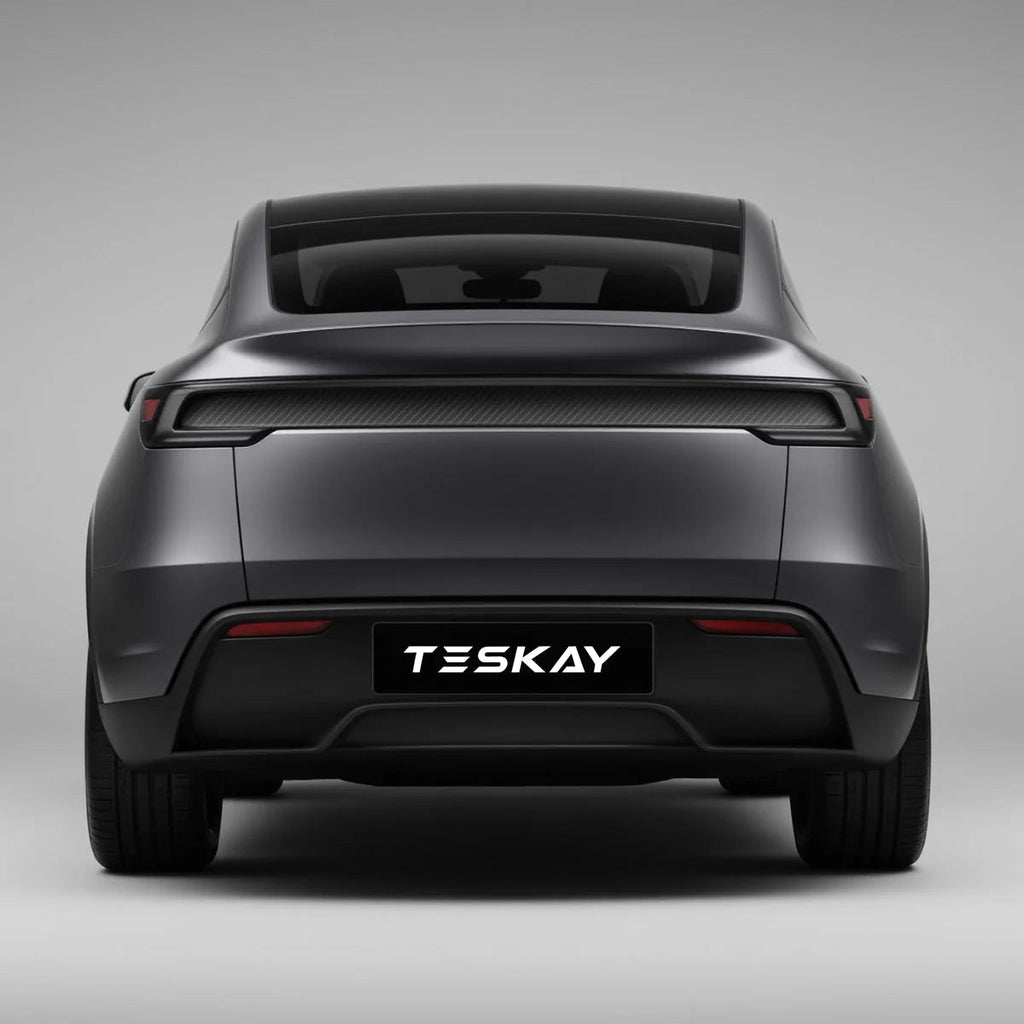 Trunk Tailgate Applique for Tesla Model Y Juniper - Real Dry Molded Carbon Fiber