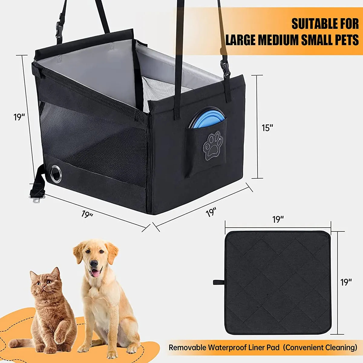 Waterproof Dog Seat Cover for Tesla Model S/3/X/Y