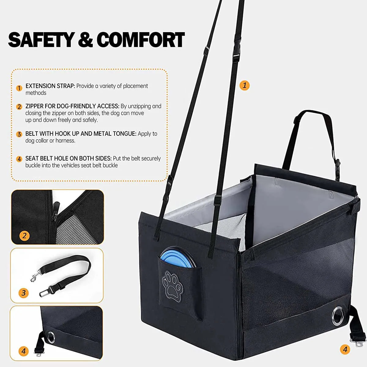 Waterproof Dog Seat Cover for Tesla Model S/3/X/Y