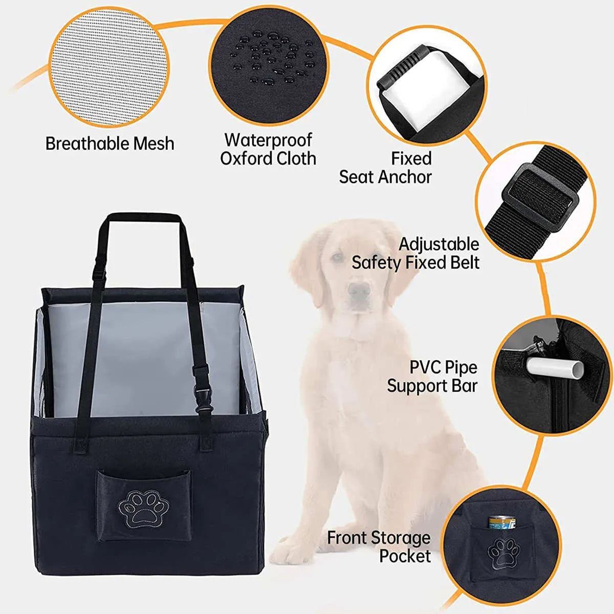 Waterproof Dog Seat Cover for Tesla Model S/3/X/Y