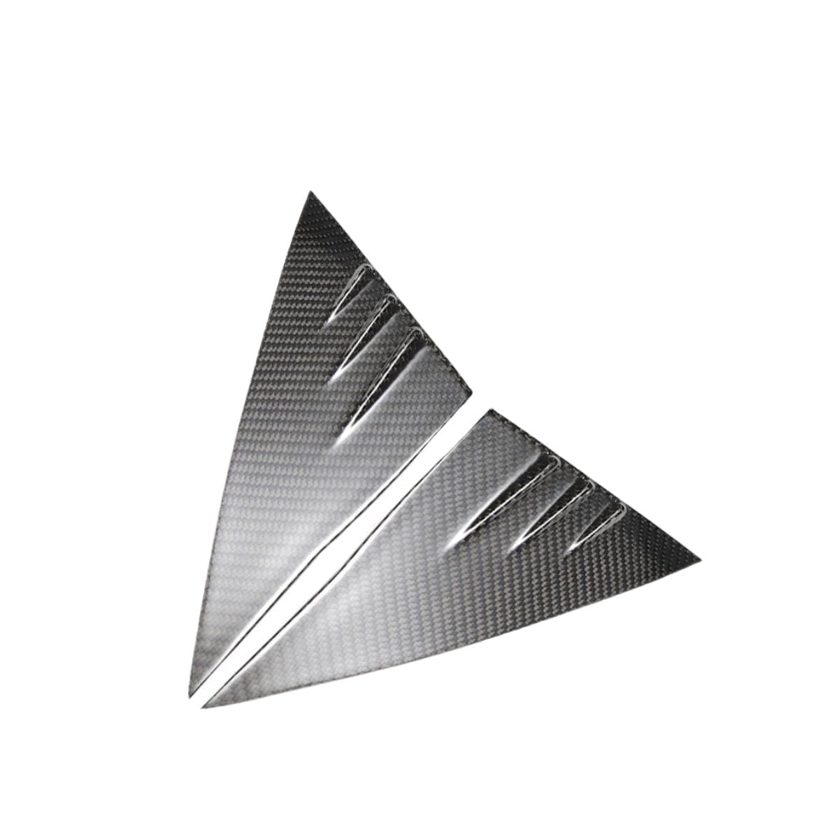 Dry Carbon Fiber A-Pillar Glass Trim for Tesla Model 3/Y
