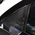 Dry Carbon Fiber A-Pillar Glass Trim for Tesla Model 3/Y