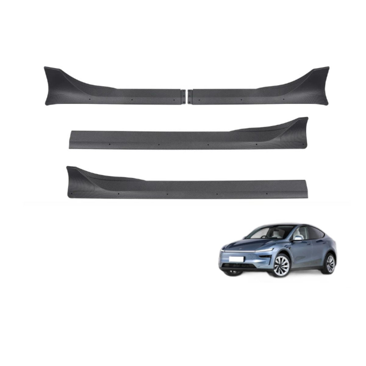 ABS Side Skirts Split Design for Tesla Model Y Juniper