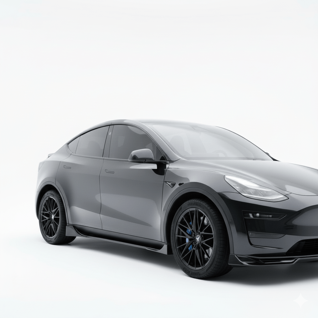 ABS Side Skirts Split Design for Tesla Model Y Juniper