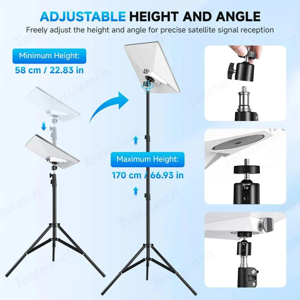 Adjustable Starlink Mini Tripod with 1/4-20 Thread Mount
