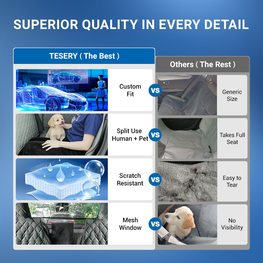 All-Inclusive Dog Seat Cover for Tesla Model 3/Y/S