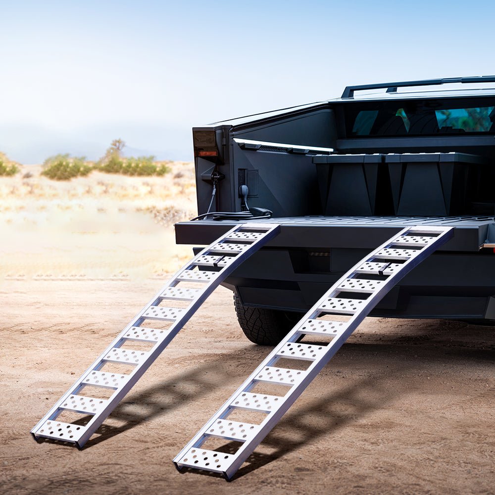 Lightweight Aluminum Loading Ramps for Tesla Cybertruck