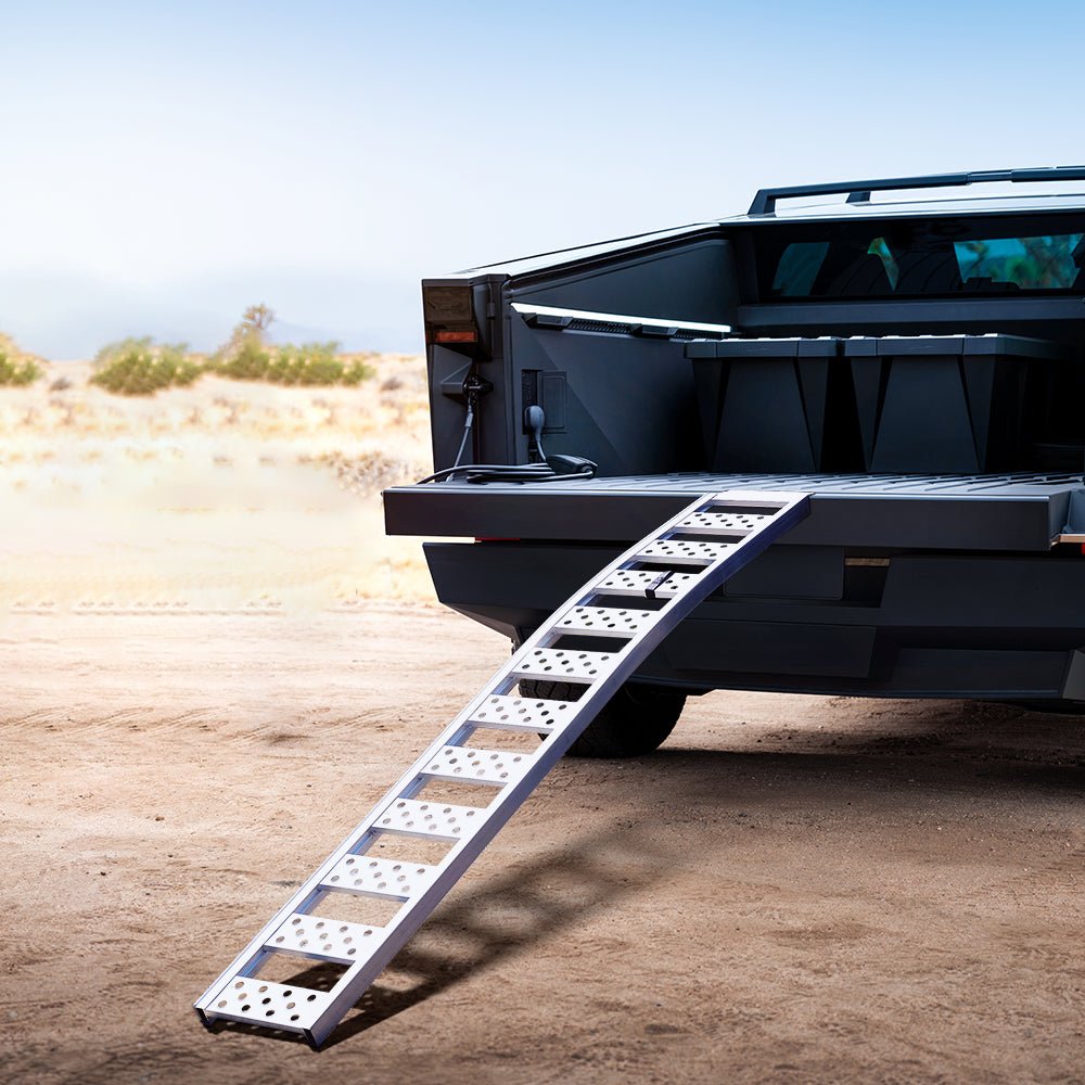 Lightweight Aluminum Loading Ramps for Tesla Cybertruck