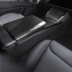 Armrest Box Dry Carbon Fiber Overlay for Tesla Model S/X 2021+