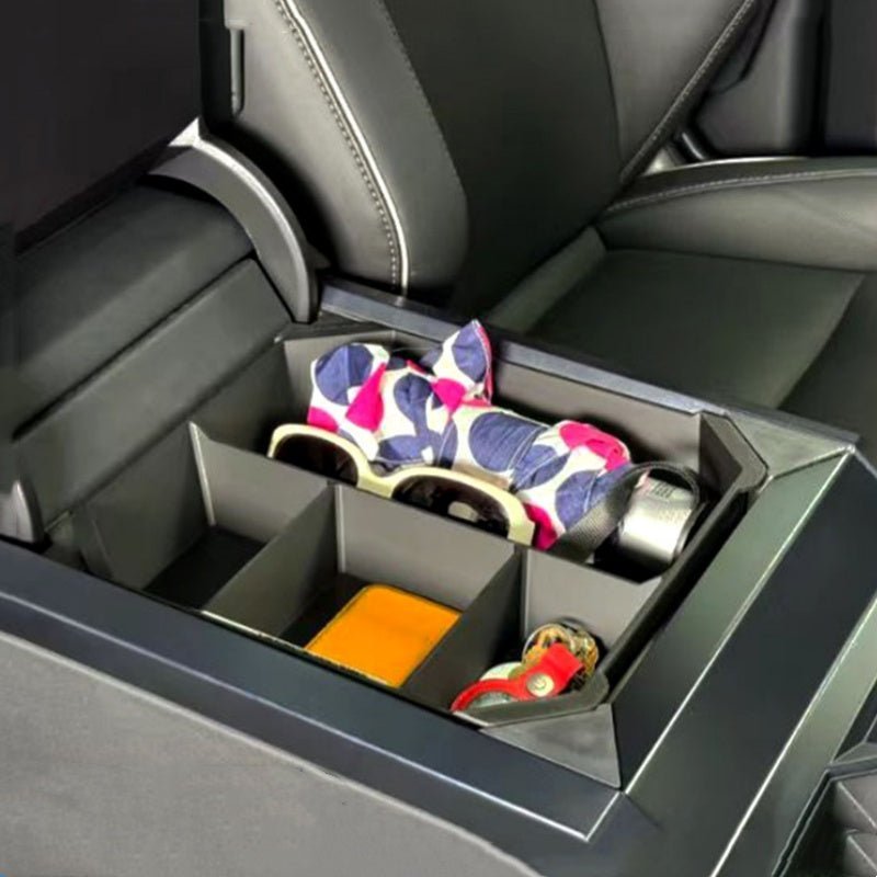 Armrest Storage Box Upper and Lower for Tesla Cybertruck