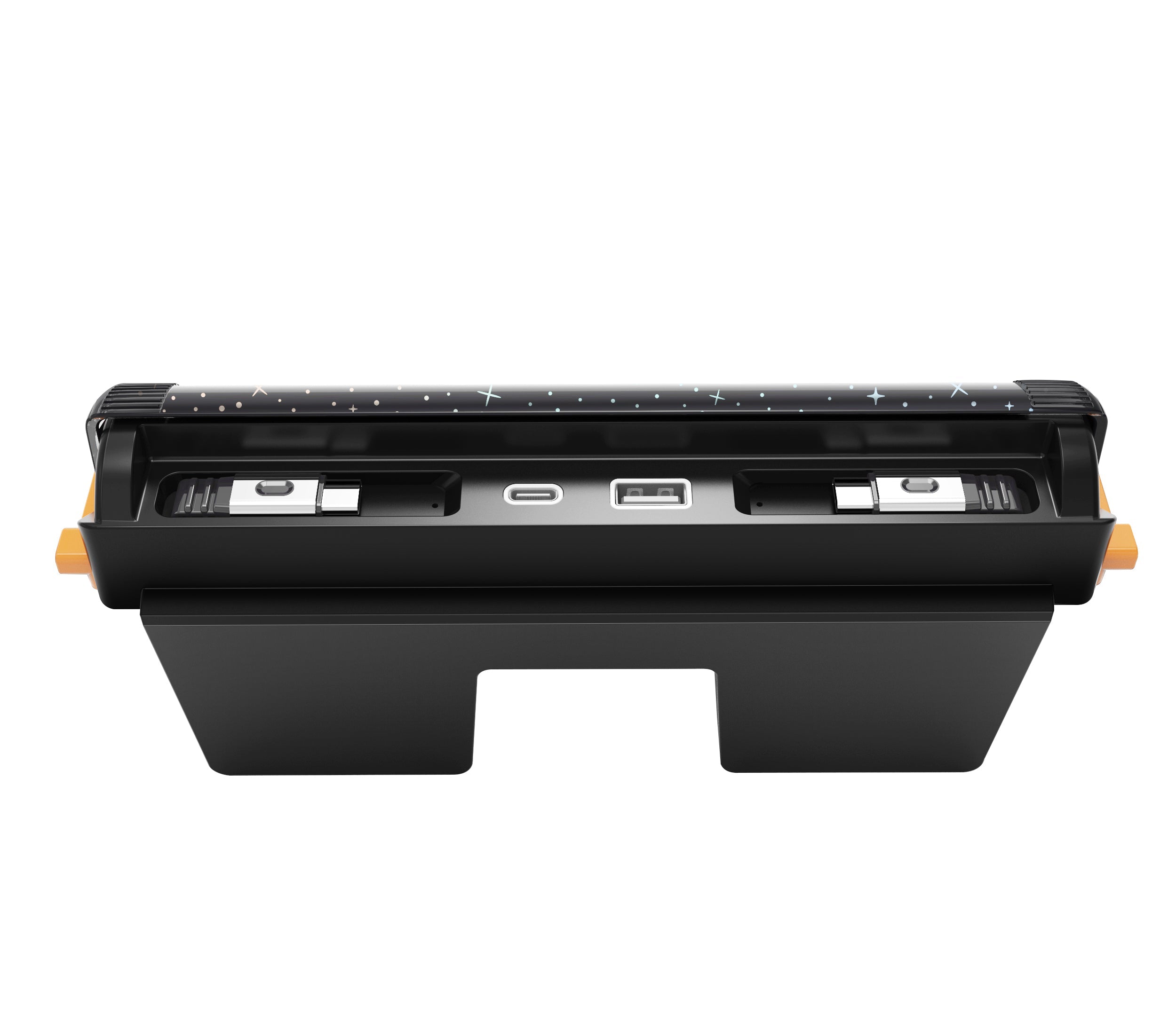 Starlight Retractable Charging Hub with Sliding Console Cover for Tesla Model 3 2023.11+ / Y 2025.03+