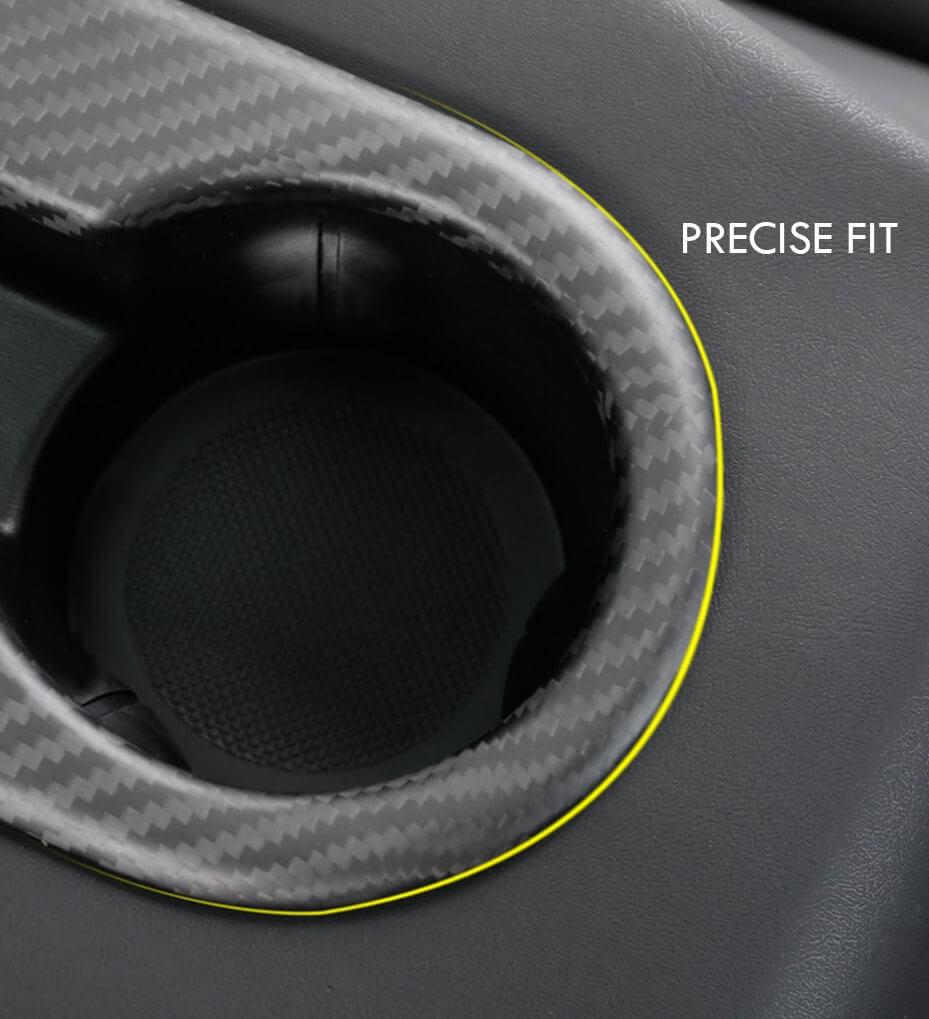 Carbon Fiber Backseat Cup Holder for Tesla Model 3/Y
