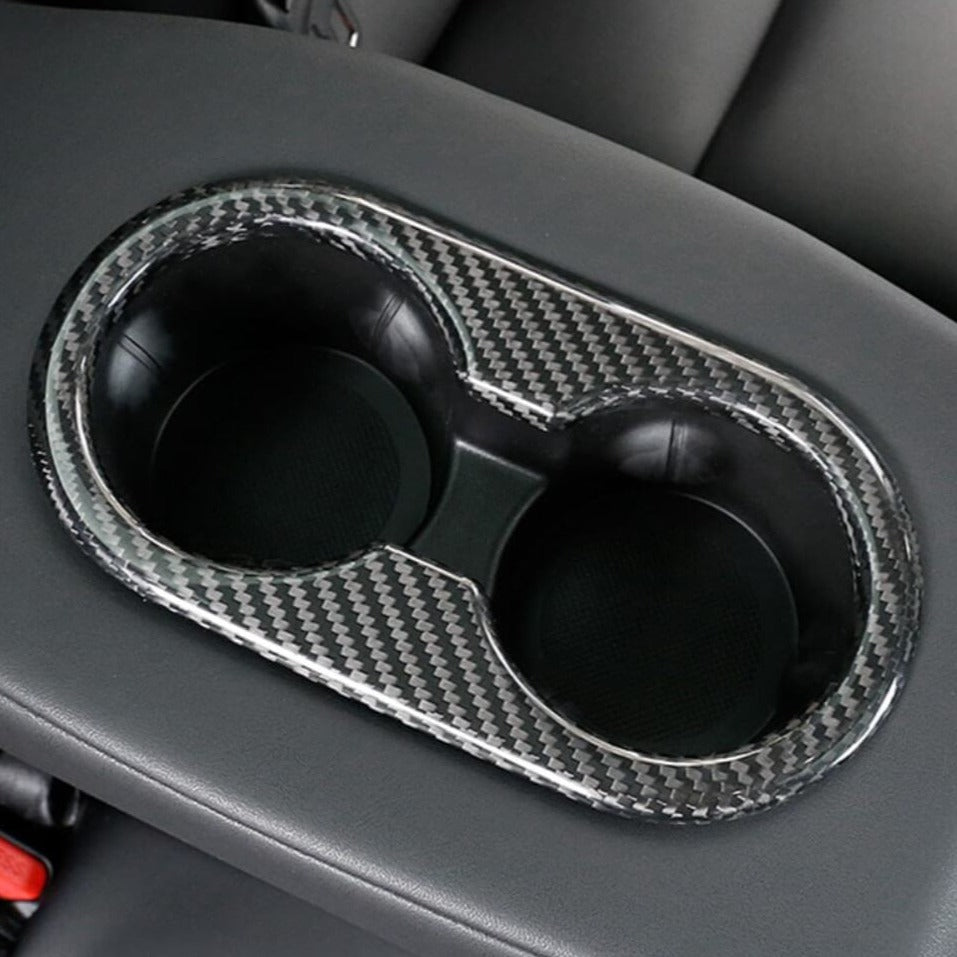 Carbon Fiber Backseat Cup Holder for Tesla Model 3/Y