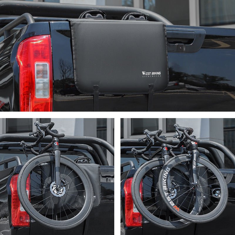 Bike Tailgate Pad for Tesla Cybertruck | Protective Shield with Tool Pockets