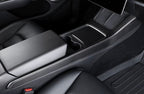 Real Dry Carbon Fiber Center Console Trim Panel for Tesla Model Y 2021-2024