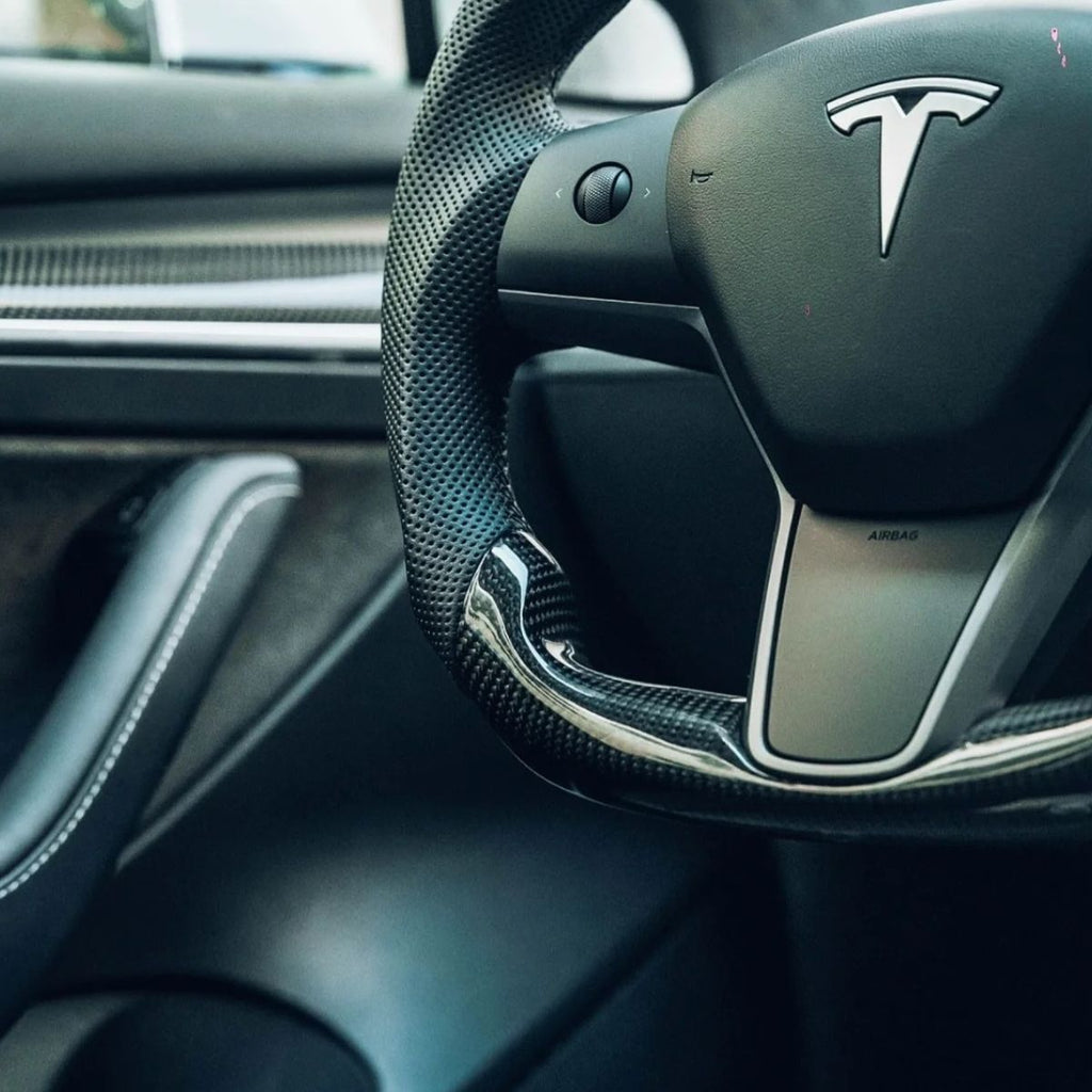 Carbon Fiber Sport Steering Wheel for Tesla Model 3 / Y