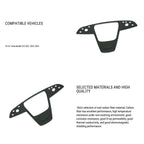 Carbon Fiber Steering Wheel Trim Panel Cover for Model S/X 2021+