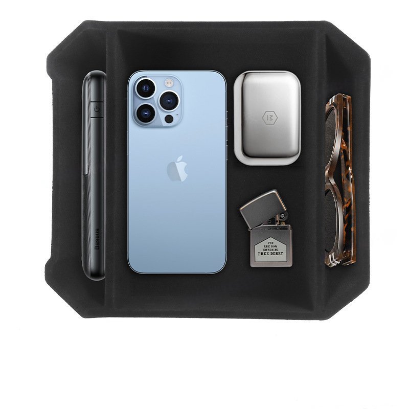 Cybertruck Armrest Organizer with Charging Ports & Storage Dividers