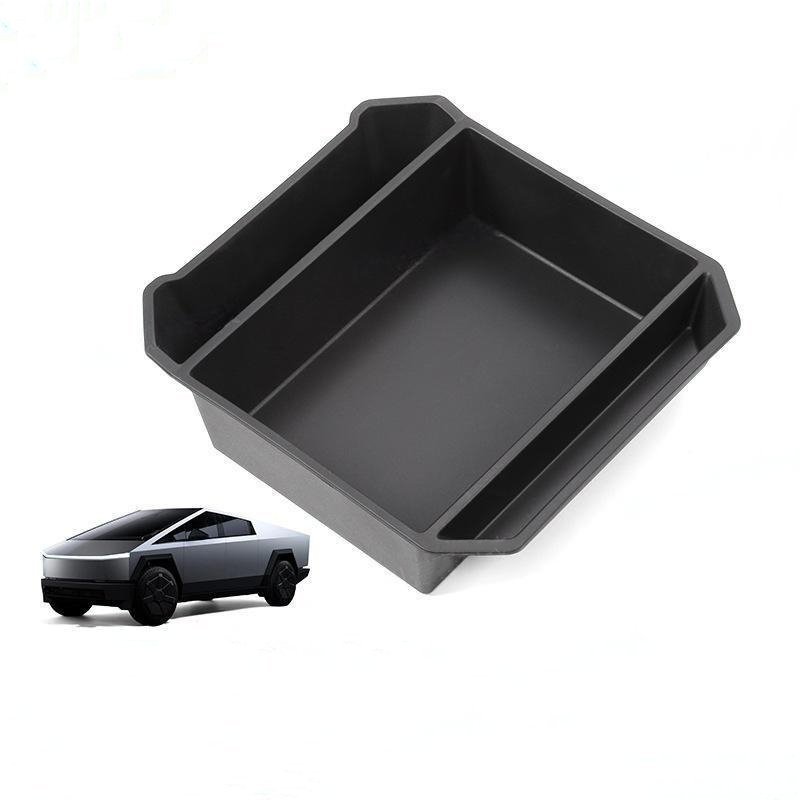 Cybertruck Armrest Organizer with Charging Ports & Storage Dividers