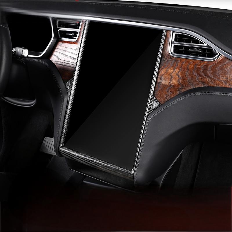 Center Display Frame Dry Carbon Fiber Overlay for Tesla Model S/X 2014-2020