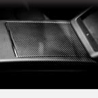 Center Panel Storage Box Dry Carbon Fiber Overlay for Tesla Model S/X 2021+