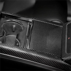 Center Panel Storage Box Dry Carbon Fiber Overlay for Tesla Model S/X 2021+