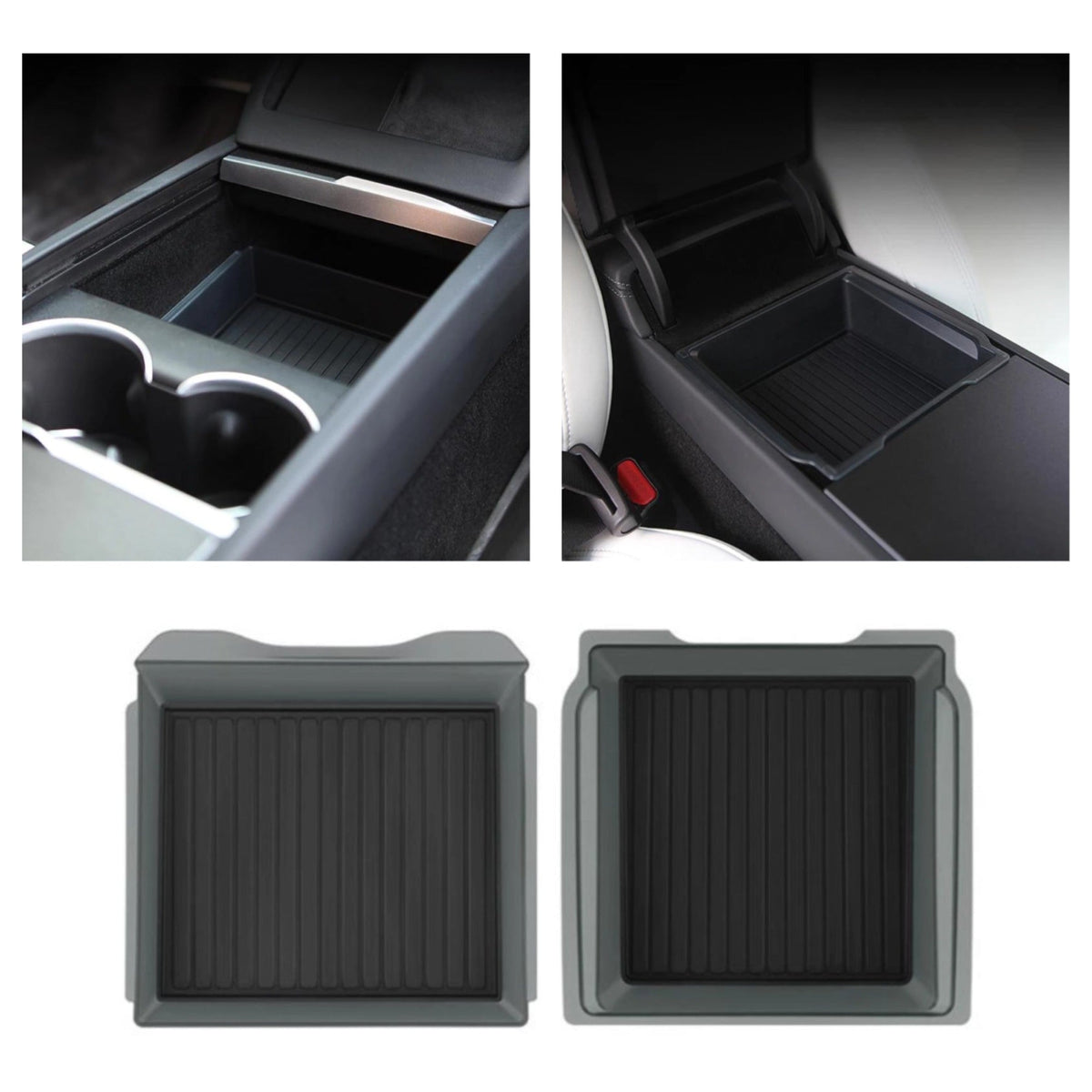 Central Console Armrest Storage Box for Model Y Juniper & Model 3 Highland