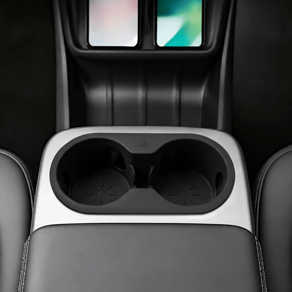 Central Console Silicone Cupholder Liner for Model Y Standard
