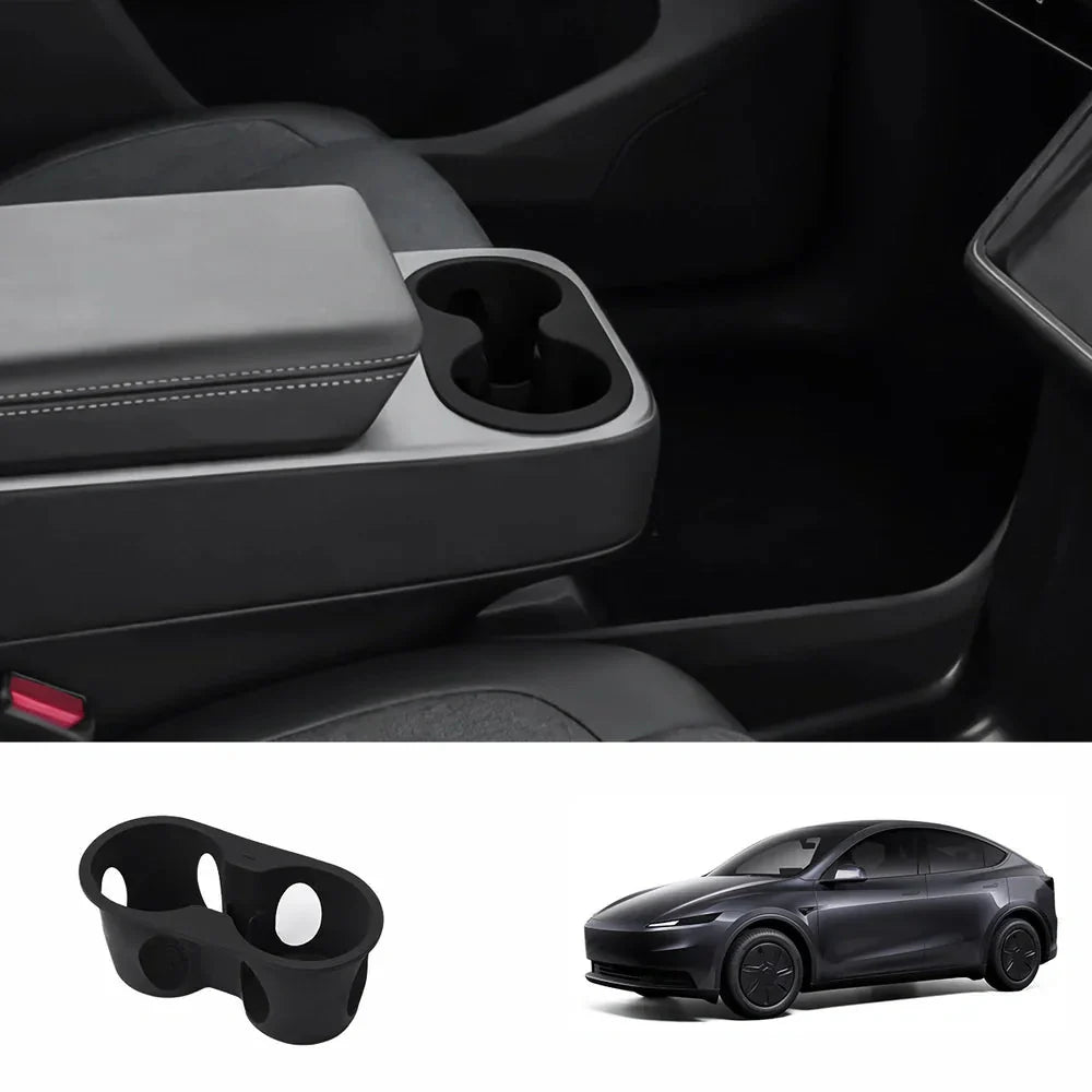 Central Console Silicone Cupholder Liner for Model Y Standard