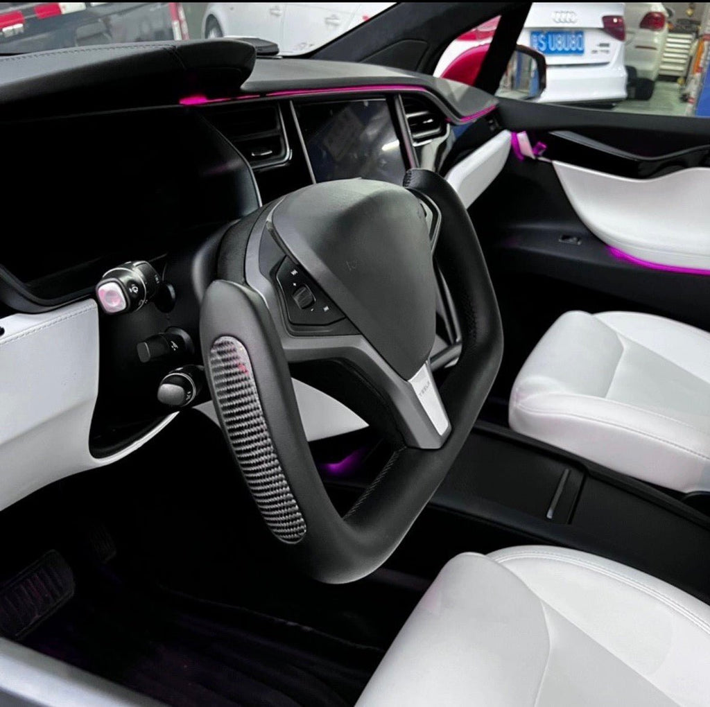 Custom Yoke Steering Wheel Replacement for Tesla Model X / S 2012-2020