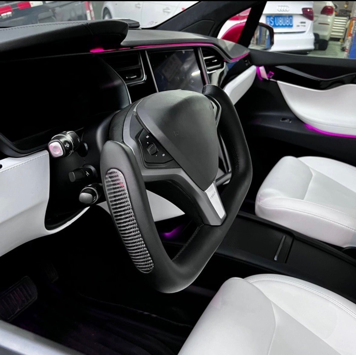 Custom Yoke Steering Wheel Replacement for Tesla Model X / S 2012-2020