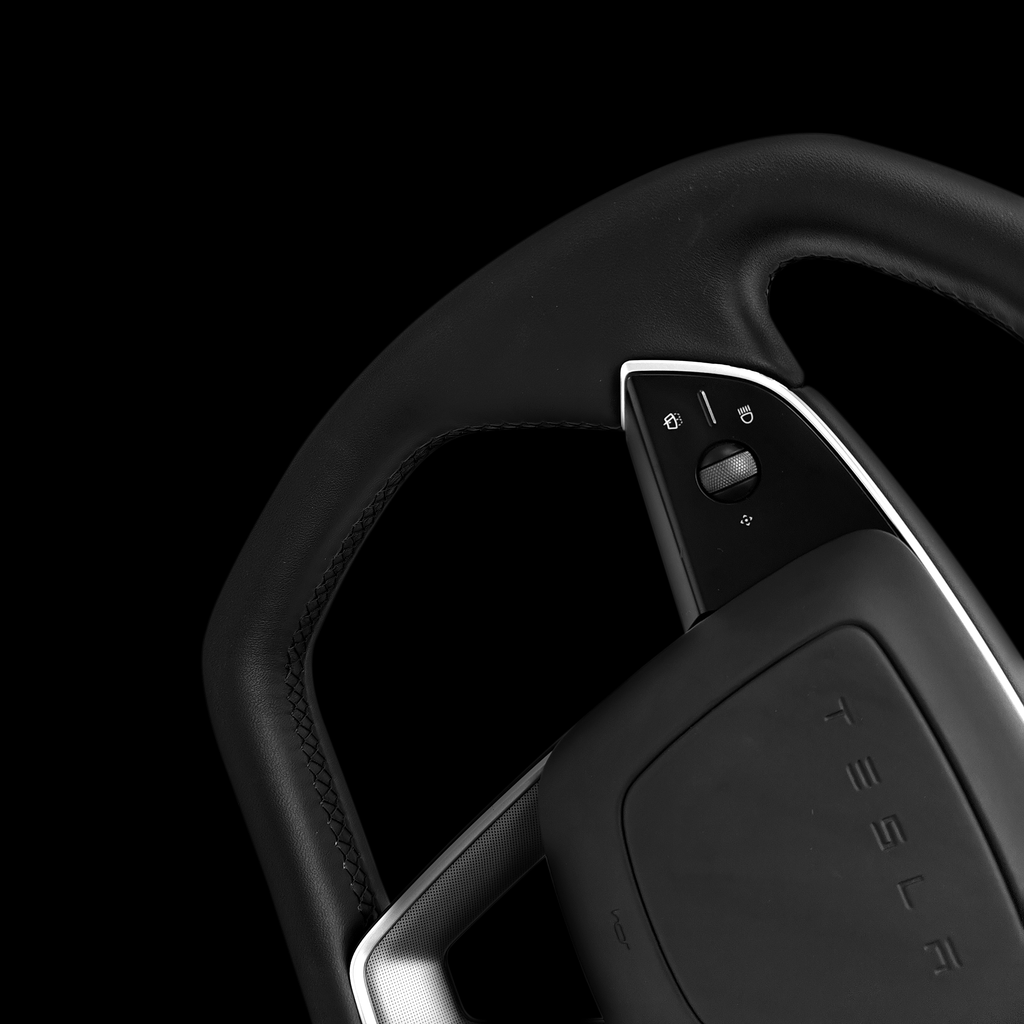 Cybertruck Style Steering Wheel for Model Y Juniper/Model 3 Highland