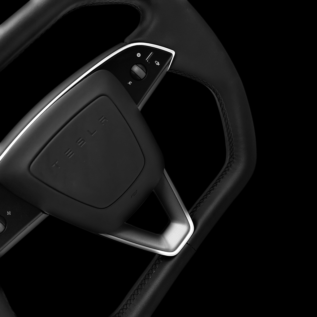 Cybertruck Style Steering Wheel for Model Y Juniper/Model 3 Highland