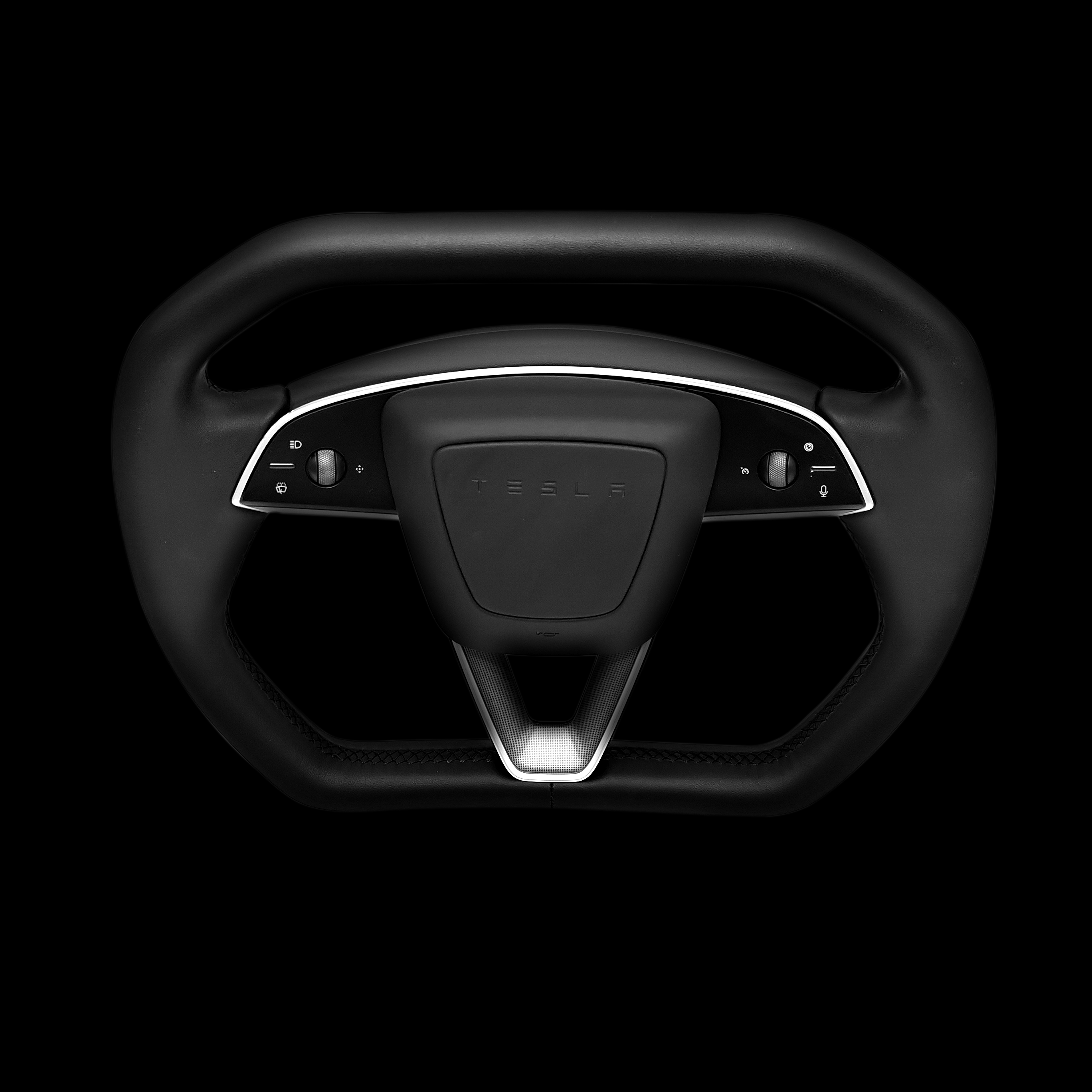 Cybertruck Style Steering Wheel for Model Y Juniper/Model 3 Highland