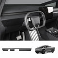 Cybertruck Carbon Fiber Dashboard Covers (2pcs, Glare-Free)