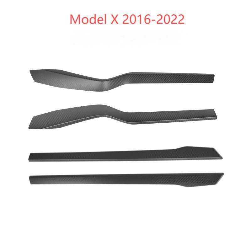 Door Trim Dry Carbon Fiber Overlay for Tesla Model S/X
