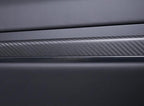 Door Trim Dry Carbon Fiber Overlay for Tesla Model S/X