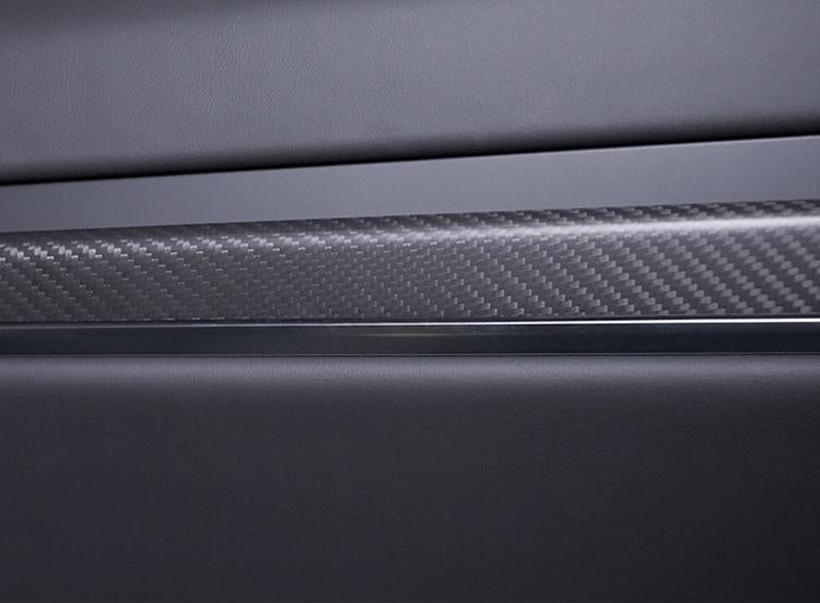 Door Trim Dry Carbon Fiber Overlay for Tesla Model S/X