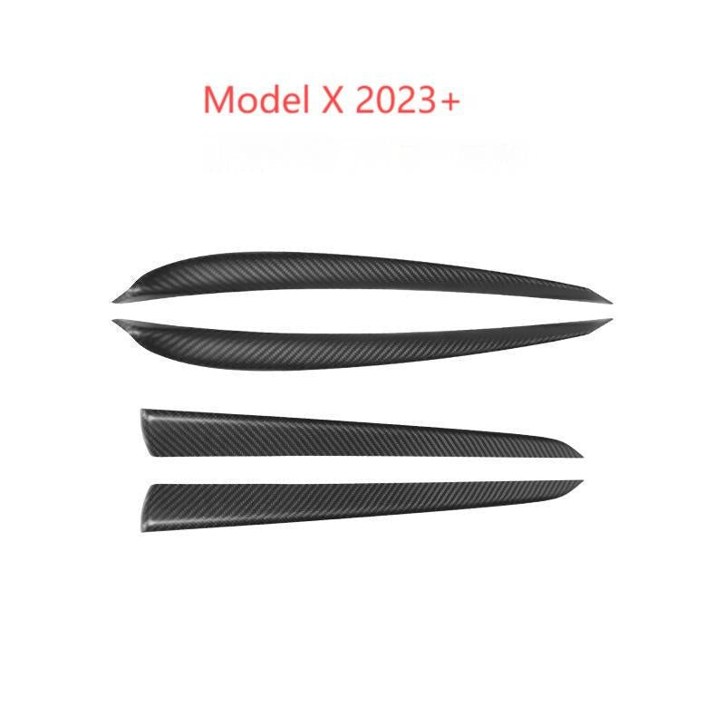 Door Trim Dry Carbon Fiber Overlay for Tesla Model S/X